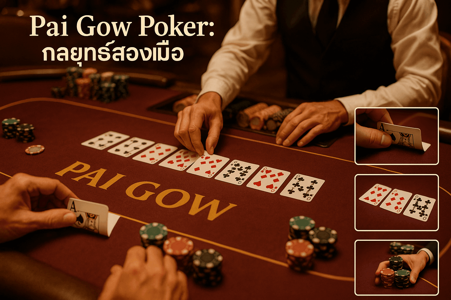 วิธีเล่น Pai Gow Poker: กลยุทธ์สองมือ